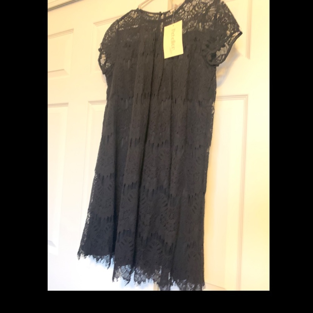 Black lace dress